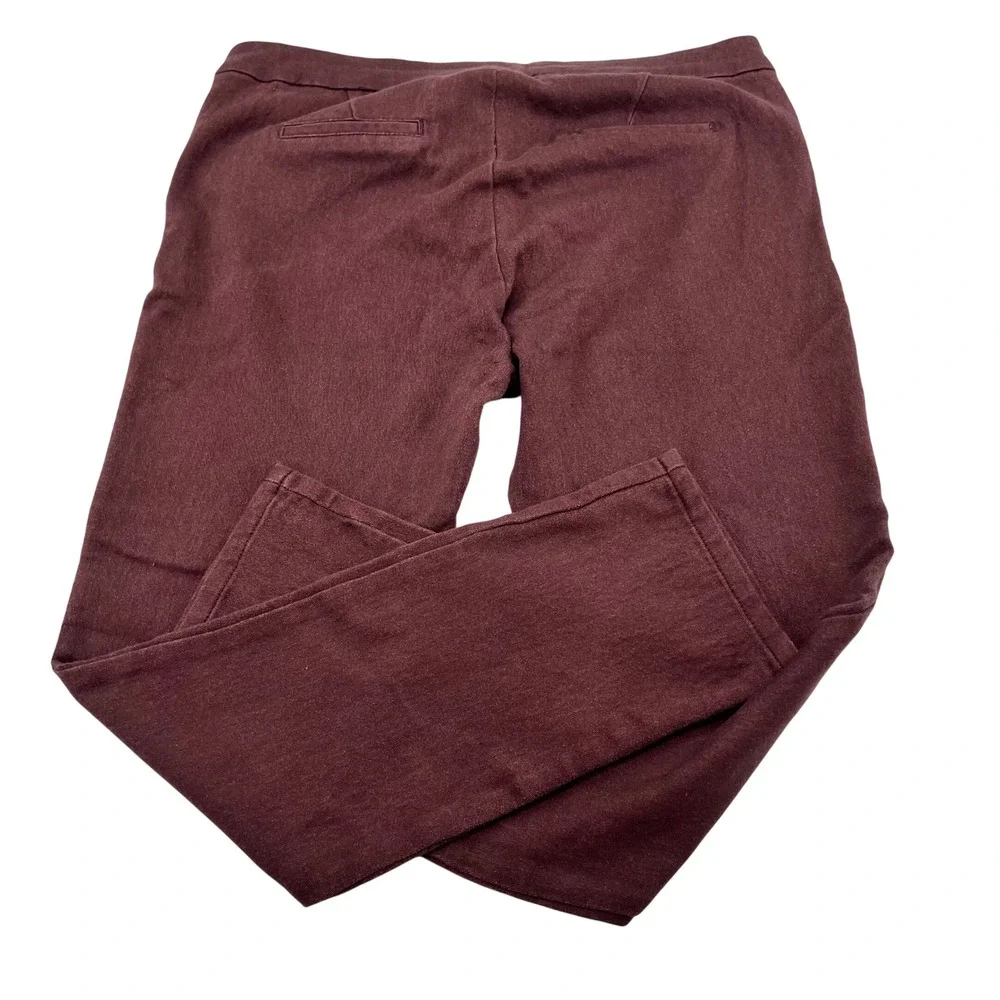 KUT from‎ the Kloth Diana Skinny Stretch Pants Brown Burgundy 8S